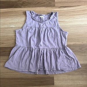 Maurices Lavender Eyelet Top